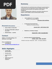 CV - Ahmed Tarek