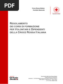 Regolamento Dei Corsi Di Formazione Per Volontari e Dipendenti 17 Mar 2023 - 7 Edizione