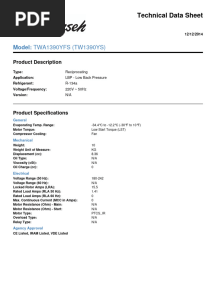 Tecumceh TW1390ys