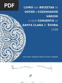 Receitas Conventuais - Convento Santa Clara Évora