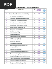 1 - La Liste Des Prix Produits Longrich - Senegal