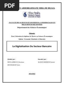 Digitalisation Bancaire