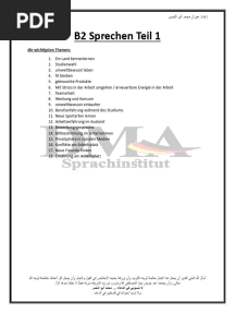 B2 Sprechen Teil 1 - Updated