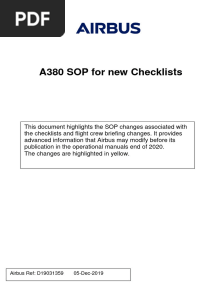 A380 Sop For New Checklists