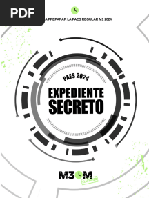 Expediente Secreto M30M - PAES M1