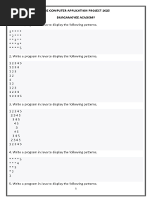 Icse Computer Application Project 2025