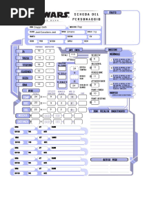 Scheda Star Wars d20