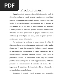 Prodotti Cinesi