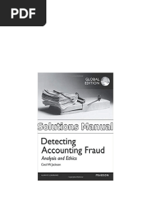 Detecting Accounting Fraud Global 1st Edition Jackson Solutions Manual download