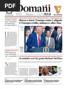 Domani 08 Aprile 2025