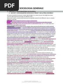 sociologia generale