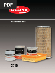 Delphi Catalogo Filtros 2010