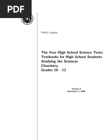 Chemistry Grade 10