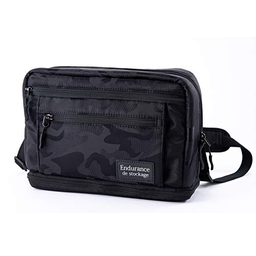 Endurance シューティングマルチ カメラバッグ ショルダーバッグ レンズ交換用バッグ (ブラック迷彩)