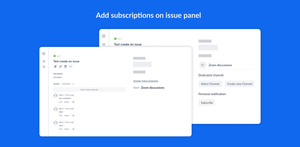 Add subscriptions to Zoom notifications to the issue panel