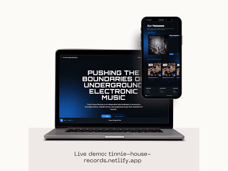 Cover image for Web Platform for Electronic Music with SoundCloud Integration