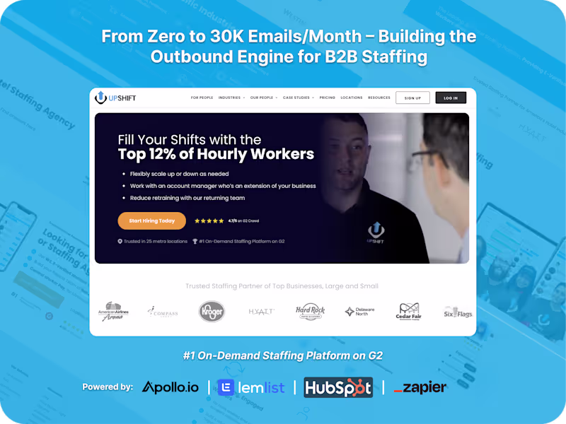 Cover image for Outbound Engine Development for Upshift