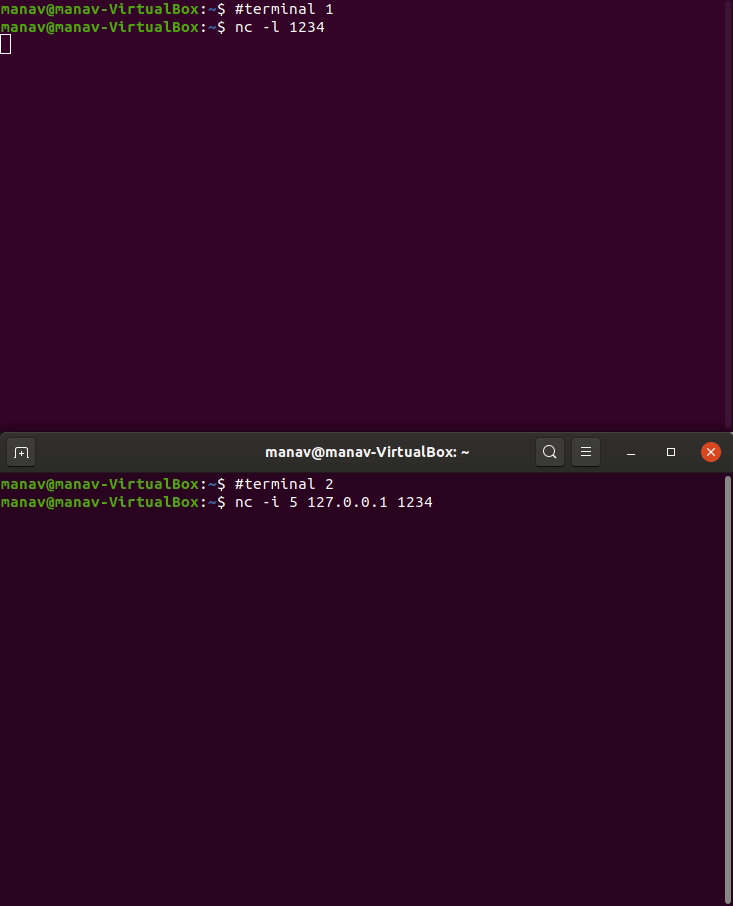 To delay the interval for lines sent using netcat command in Linux