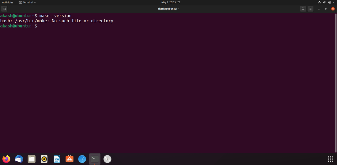 Check if 'make' is already installed or not