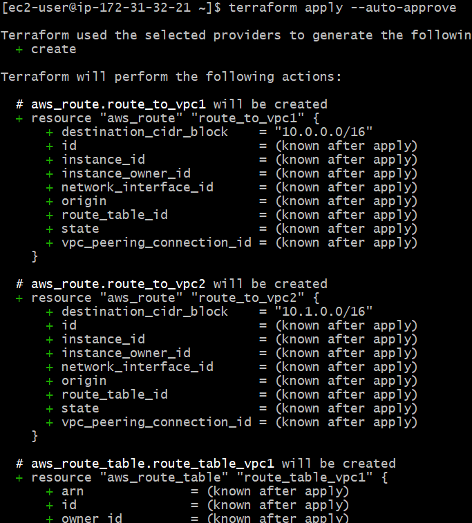 Terraform apply