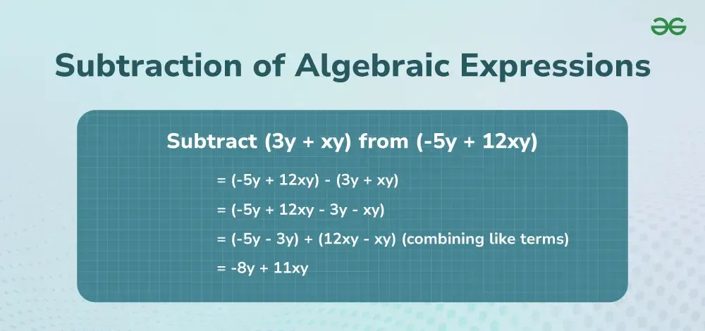 Subtraction-of-Algebraic-Expressions