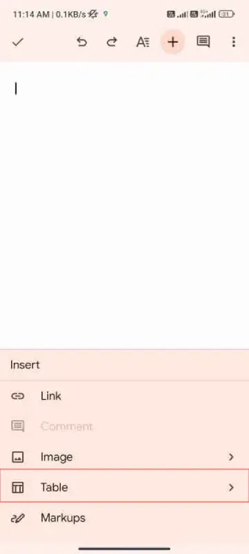  Insert and Edit Tables In Google Docs