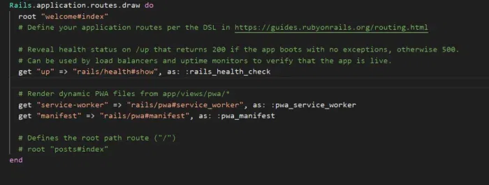 Updating the root to welcome as default index page
