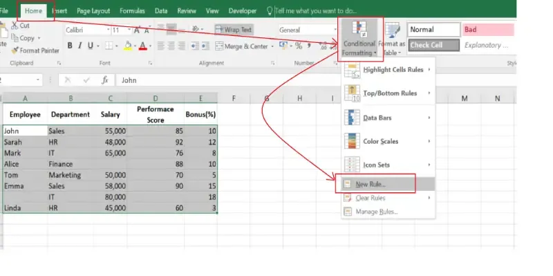Go-to-Home-Tab-and-Click-on-New-Rule