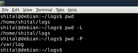 Display the Current Working Directory