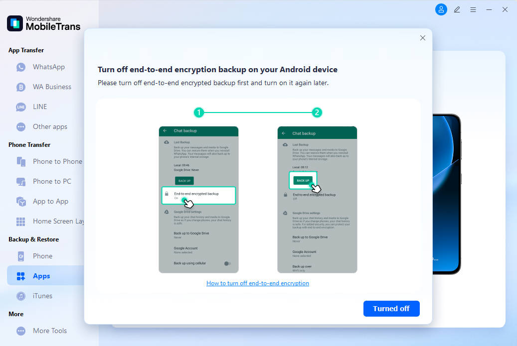 نسخ whatsapp احتياطياً على android