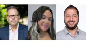 From left to right: Mark Pateman, Shantall Polanco, and Omar Rafeh.