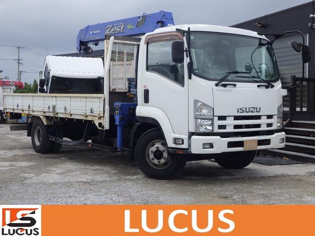 糸満市 株式会社LUCUS沖縄店 いすゞ フォワード 5段クレーン 内地中古 軽油 6速MT 2.93t吊 5200cc 2.6t 荷台寸法:547×215×40 ホワイト 10.1万km 2011(平成23)年