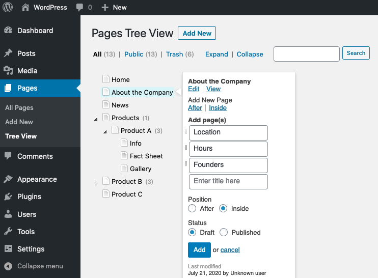 Edit, view and even add multiple pages at once!