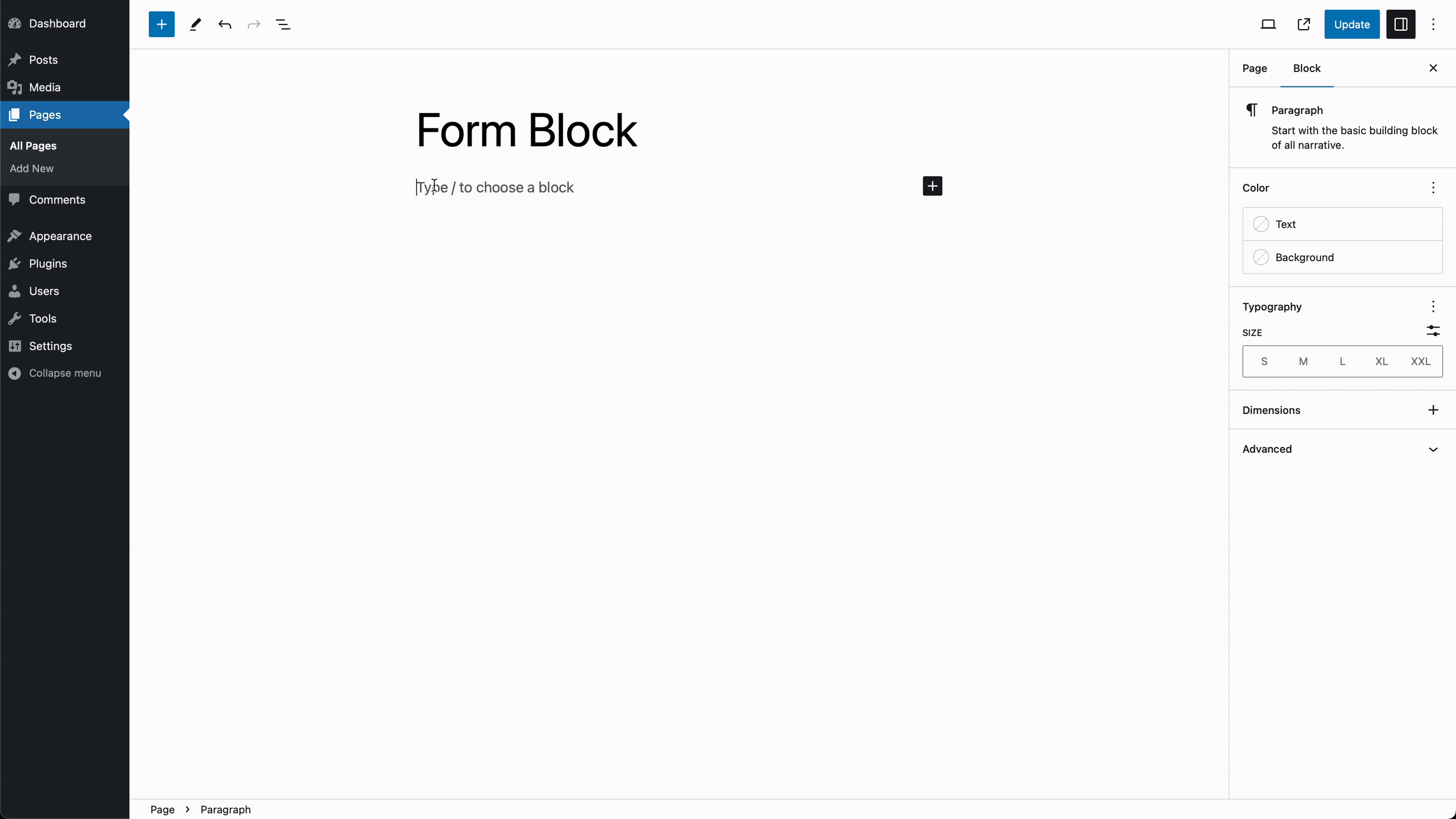 The form creation wizard to create form fields without them creating manually
