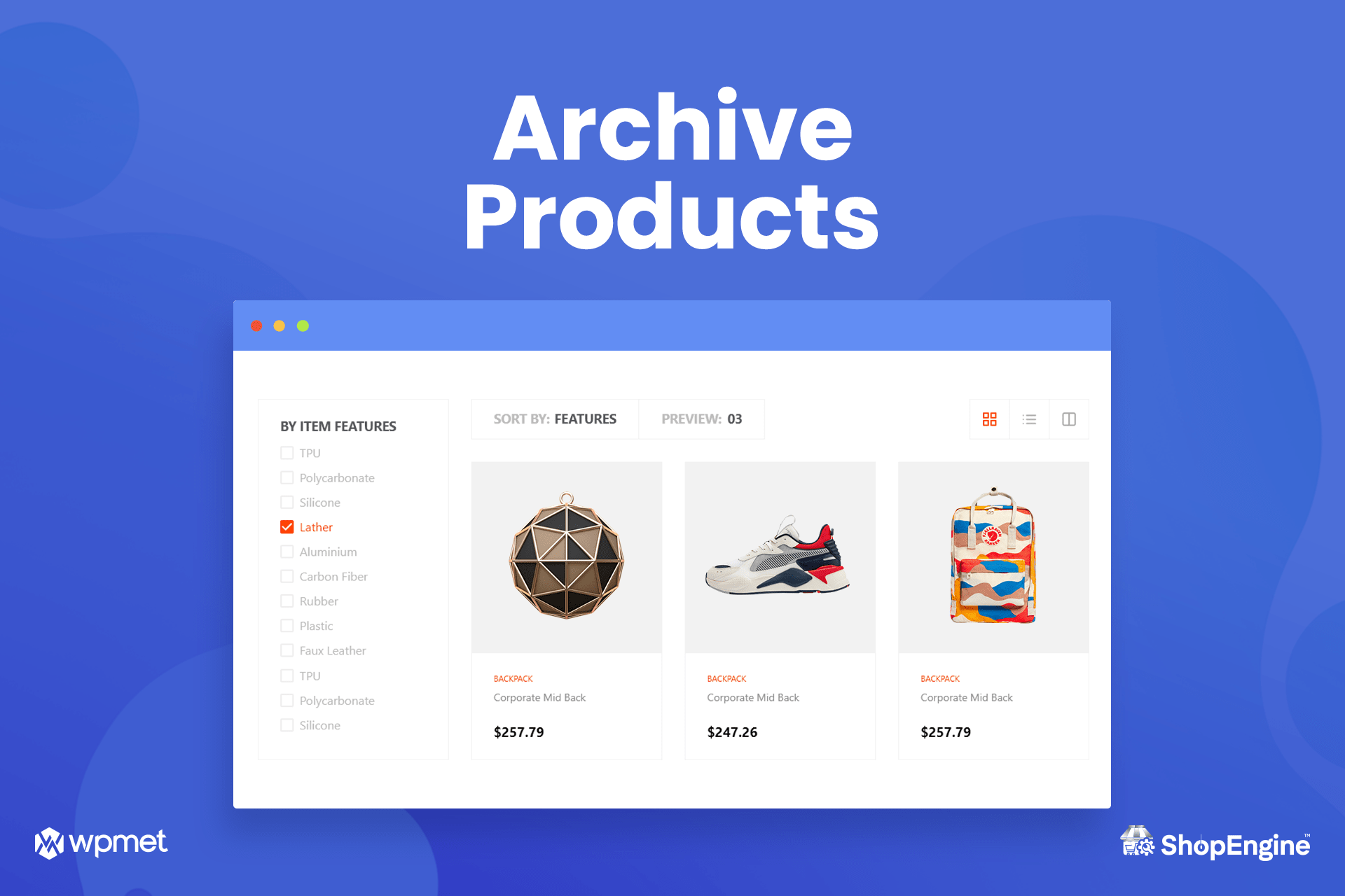 ShopEngine Filter & Pagination