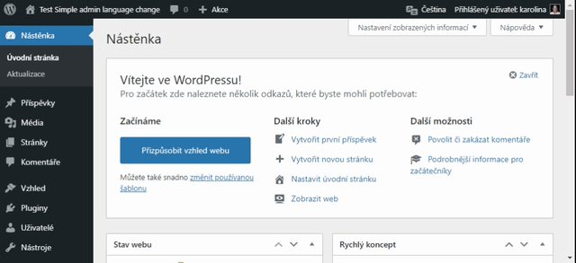 Changing languages and installing another language (French)