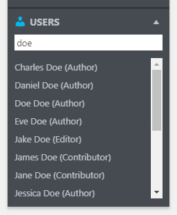 Search users