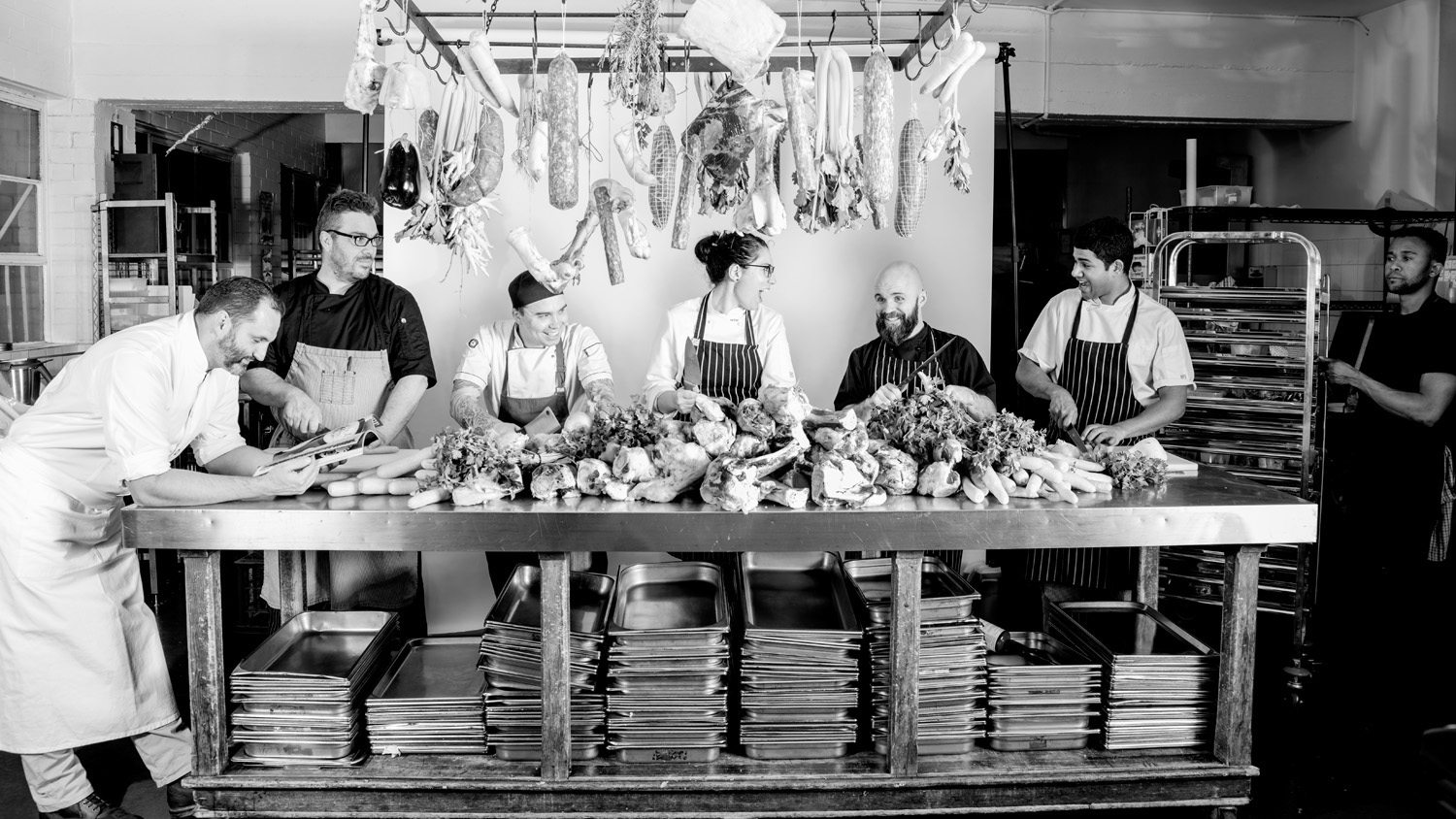 Behind the scenes in one of The Big Group kitchens