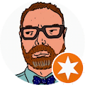 A cartoon-style headshot of satisfied ReCoat Revolution customer, Aaron Belz.