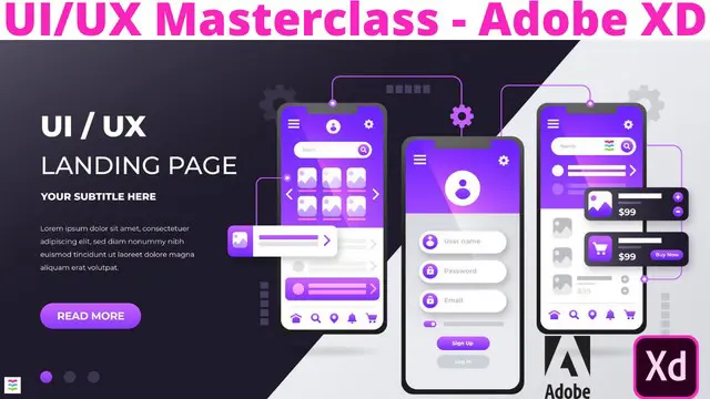 UX User Experience Design (UX/UI) - Adobe XD UI/UX Design Masterclass