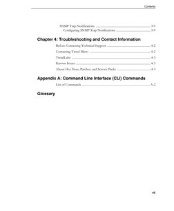 Contents
vii
SNMP Trap Notifications ........................................................................ 3-9
Configuring