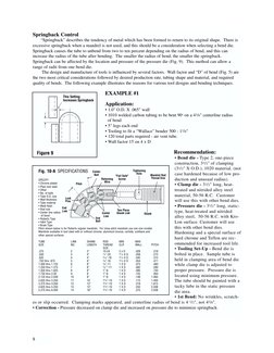 Springback Control
“Springback” describes the tendency of metal which has been formed to return to its original shape. There
