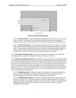 Guidelines for Dam Breach Analysis
February 10, 2010
3
Figure 3- Dam Size Determination
4.2.5.6 "Diversion Dam"