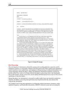 3–8
“FOUO” document markings removed by FOIA RSC GAFB07-011
Figure 3-4. Sample IIR message.
016. Processing
The vast ma