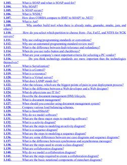 1.103. What is SOAP and what is SOAP used for?
1.104. Why SOAP?
1.105. Is SOAP secure?