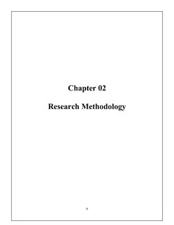 Chapter 02
Research Methodology
9