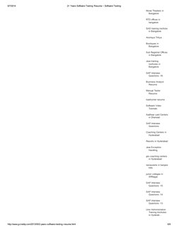 8/7/2014
2+ Years Software Testing Resume ~ Software Testing
http://www.gcreddy.com/2013/05/2-years-software-testing-resume.h