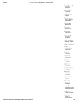 8/7/2014
2+ Years Software Testing Resume ~ Software Testing
http://www.gcreddy.com/2013/05/2-years-software-testing-resume.h