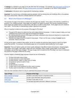 
A subpage on a website is any page on the site other than the homepage. For example,