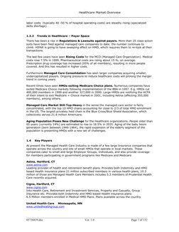 Healthcare Market Overview
___________________________________________________________________
labor costs (typically 40 -50